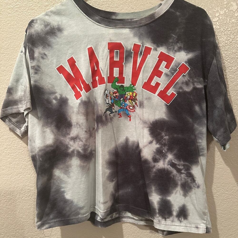 Marvel Tie Dye Tee Classic Comic Book Style Avengers sz XXL
